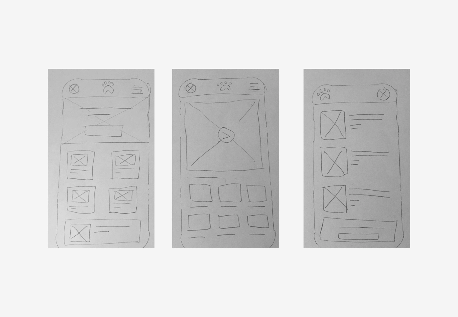 Low-Fidelity Wireframes